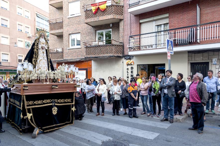 Semana Santa 2017 - Procesión de Jueves Santo - El paso de la Virgen.