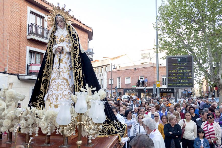 Semana Santa 2017 - Procesión de Jueves Santo - El paso de la Virgen.