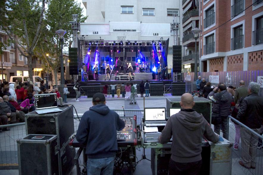 Actuación vista desde el set de los técnicos