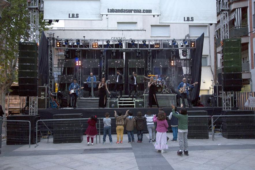 Orquesta durante el evento