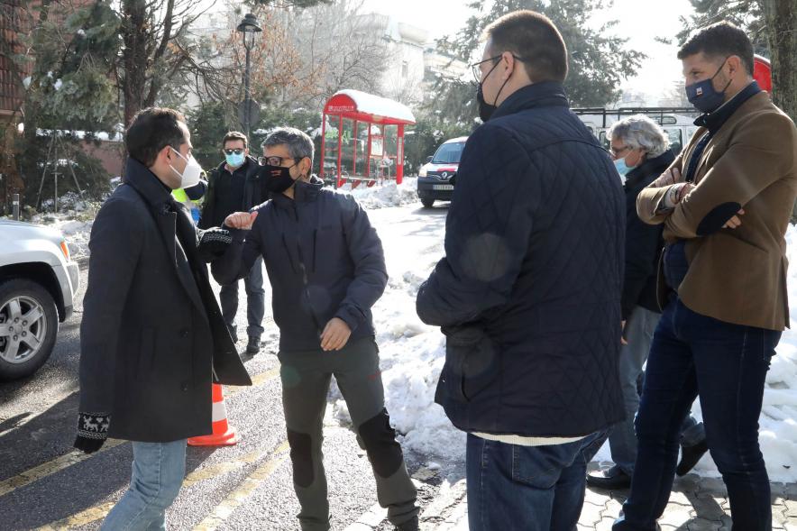 Alcalde Rafael Sánchez, técnicos y autoridades – 2021