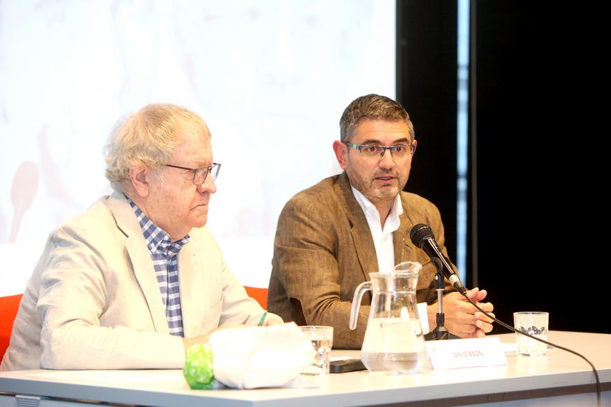 Alcalde Rafael Sanchez y Ian Gibson (historiador e hispanista. Los Miércoles en Abierto - Ian Gibson – 2019