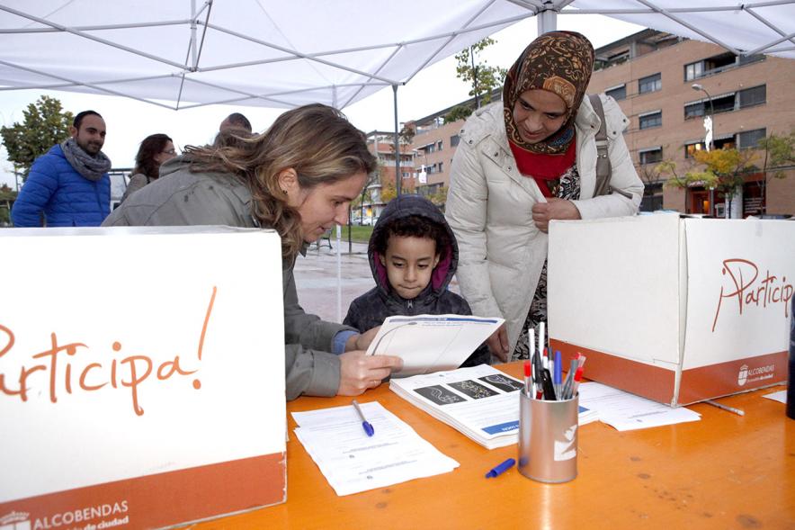 Proceso Participativo Elección Luces de Navidad -  Grupo de participantes.