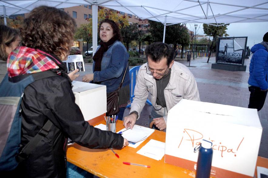 Proceso Participativo Elección Luces de Navidad -  Grupo de participantes.