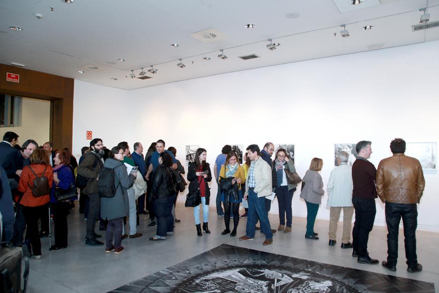 Inauguración Exposición "El Cielo de Manuel Capón Mauriz - Asistentes a la exposición.