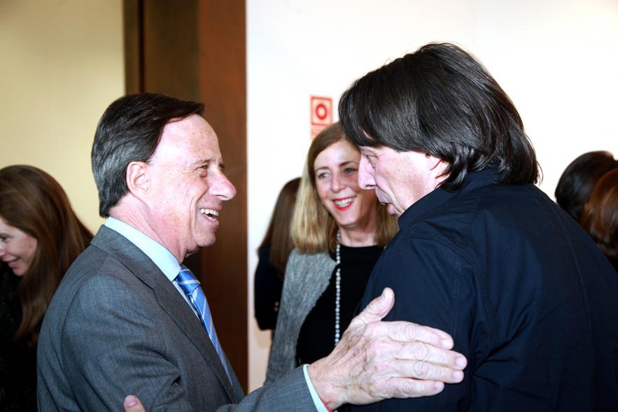 Inauguración Exposición "El Cielo de Manuel Capón Mauriz - El autor y el alcalde.