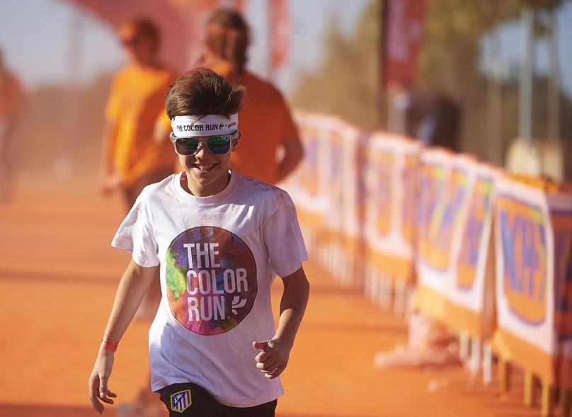 Carrera Color Run - Imagen de participantes en la carrera.