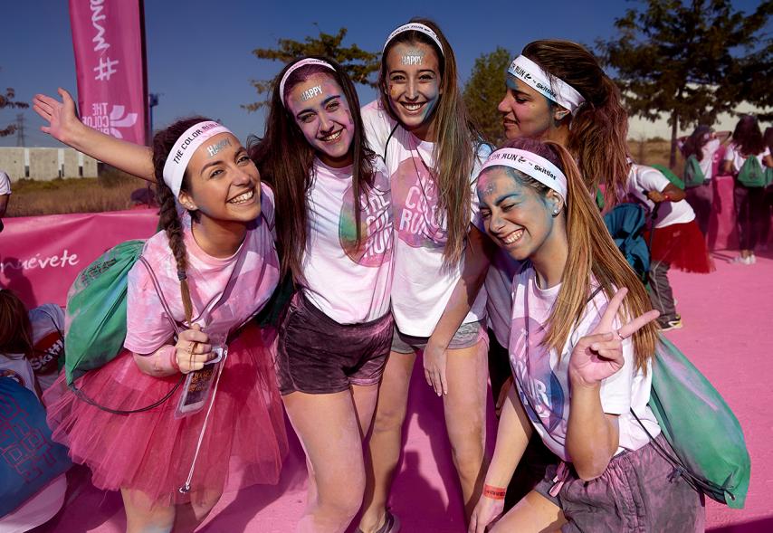 Carrera Color Run - Imagen de participantes en la carrera.