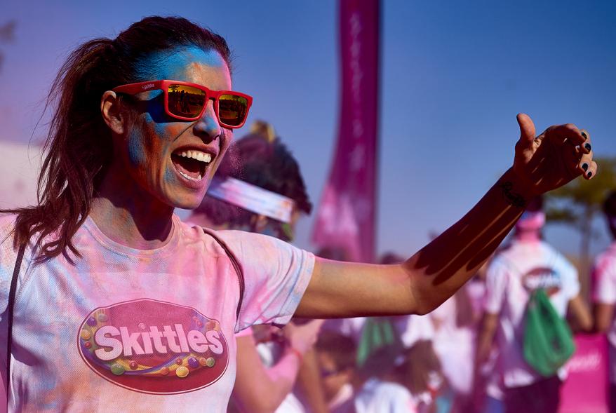 Carrera Color Run - Imagen de participantes en la carrera.
