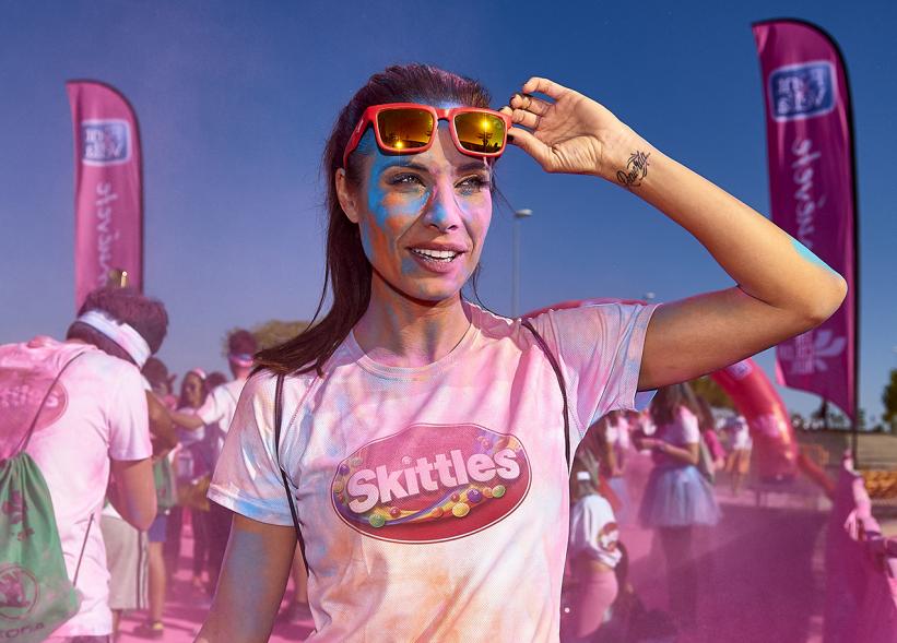 Carrera Color Run - Imagen de participante en la carrera.