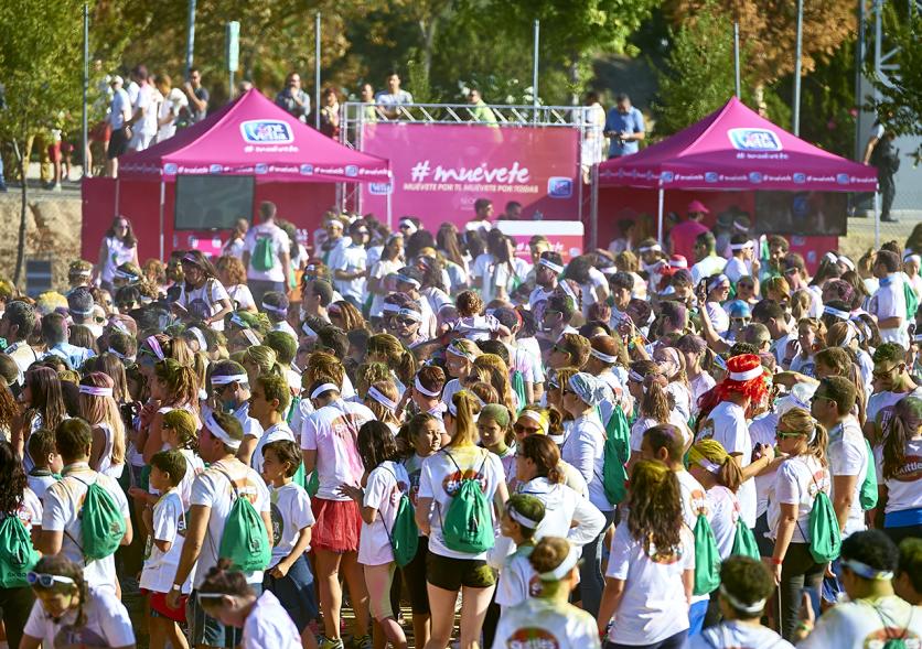 Carrera Color Run - Imagen de participantes en la carrera.