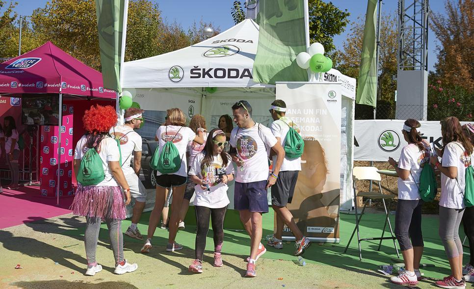 Carrera Color Run - Imagen de participantes en la carrera.