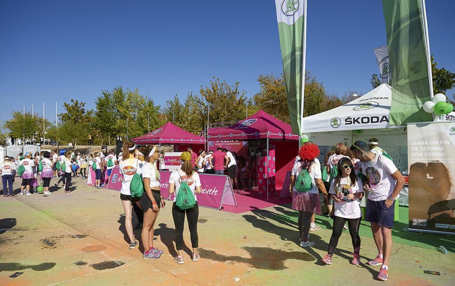 Carrera Color Run - Imagen de participantes en la carrera.