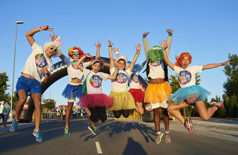 Carrera Color Run - Imagen de participantes en la carrera.