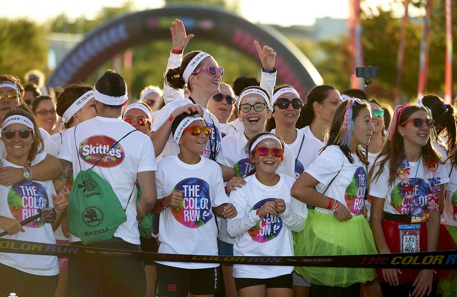 Carrera Color Run - Imagen de participantes en la carrera.