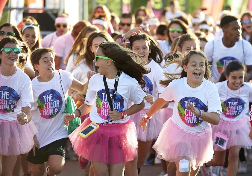 Carrera Color Run - Imagen de participantes en la carrera.