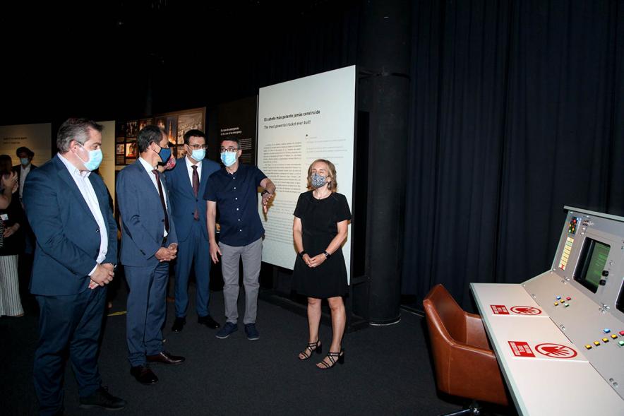  Ministro Pedro Duque, concejal Miguel Ángel Arranz. Visita del Ministro Pedro Duque al MUNCYT - 2020