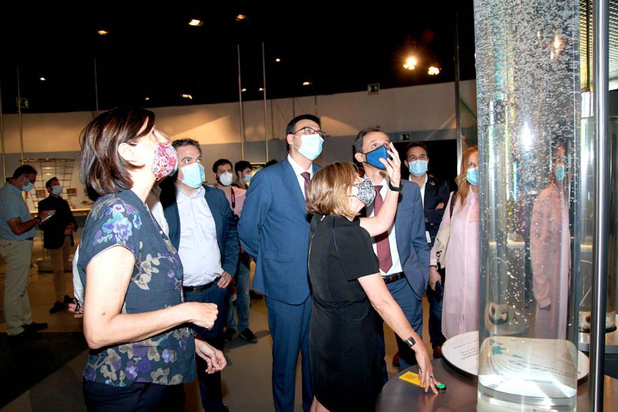  Ministro Pedro Duque, concejales y autoridades. Visita del Ministro Pedro Duque al MUNCYT – 2020