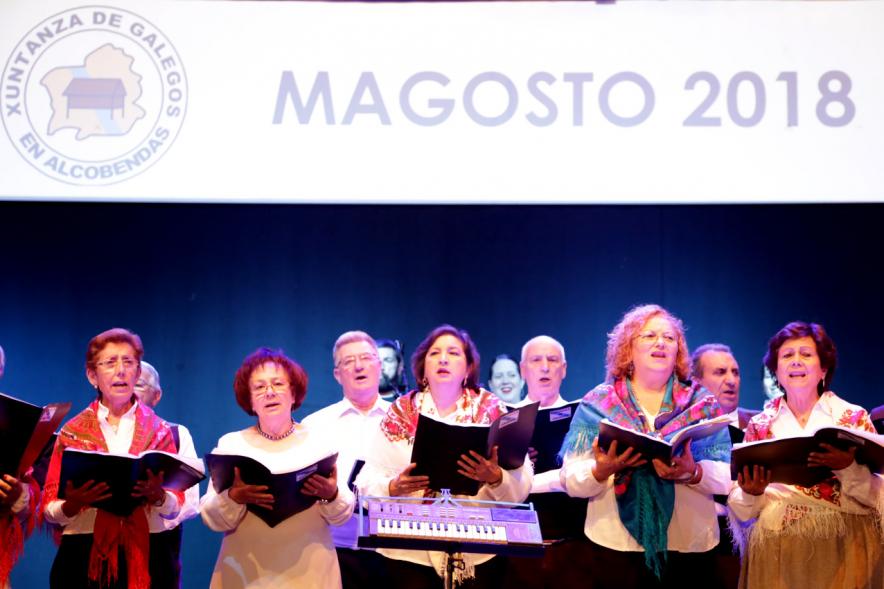 Fiesta del Magosto 2018 - Imagen de un momento de la actuación del coro.