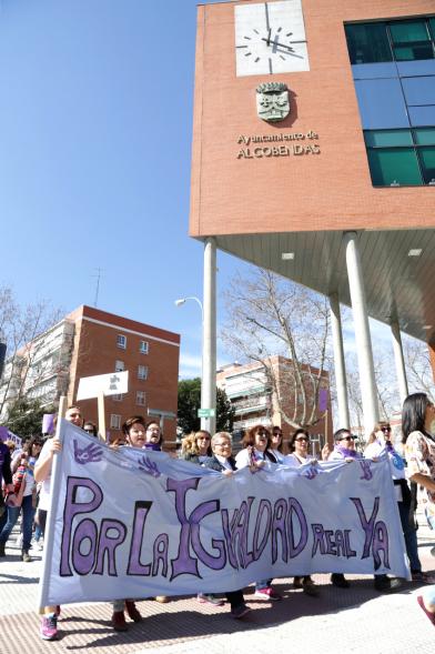 Manifestación por la Igualdad Real Ya - Cabecera de la manifestación.