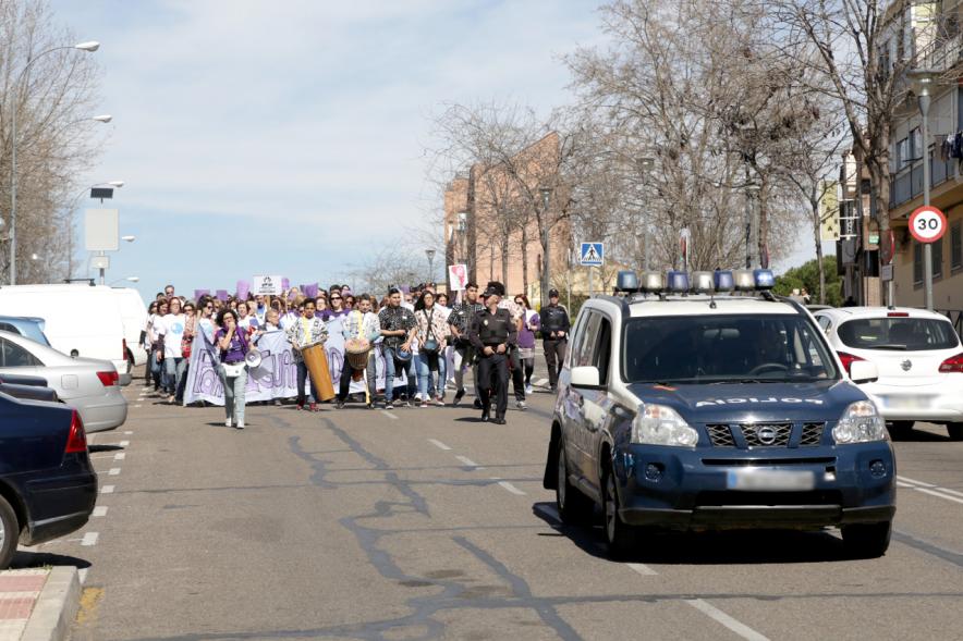 Manifestación por la Igualdad Real Ya - Cabecera de la manifestación.