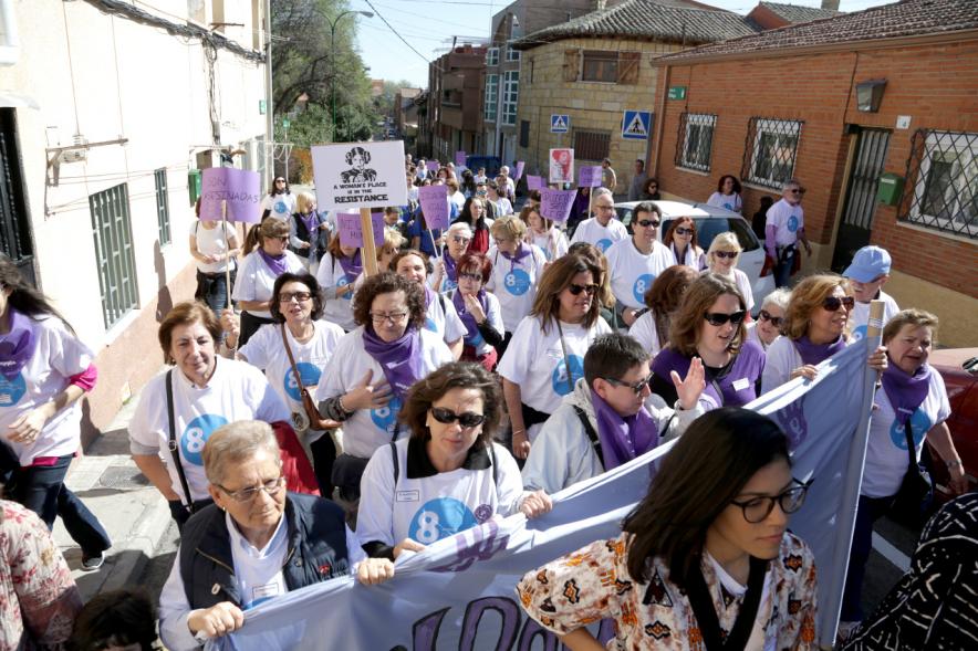 Manifestación por la Igualdad Real Ya - Las manifestantes