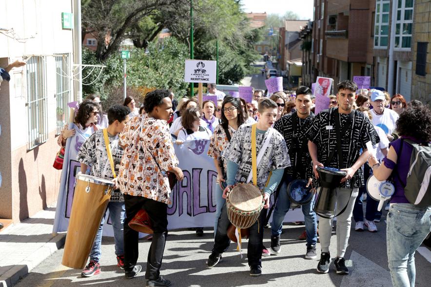 Manifestación por la Igualdad Real Ya - Cabecera de la manifestación.