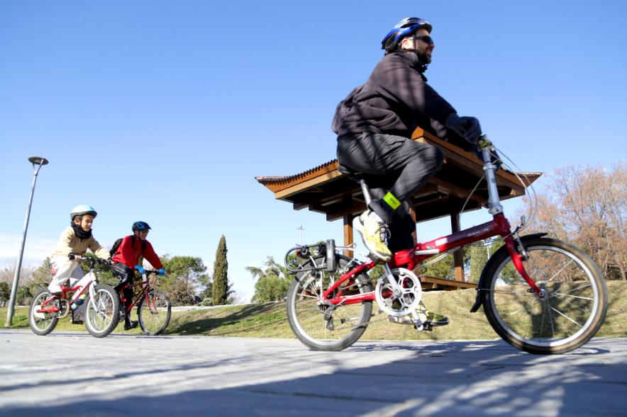 Participantes. Marcha en Bici por la Paz.