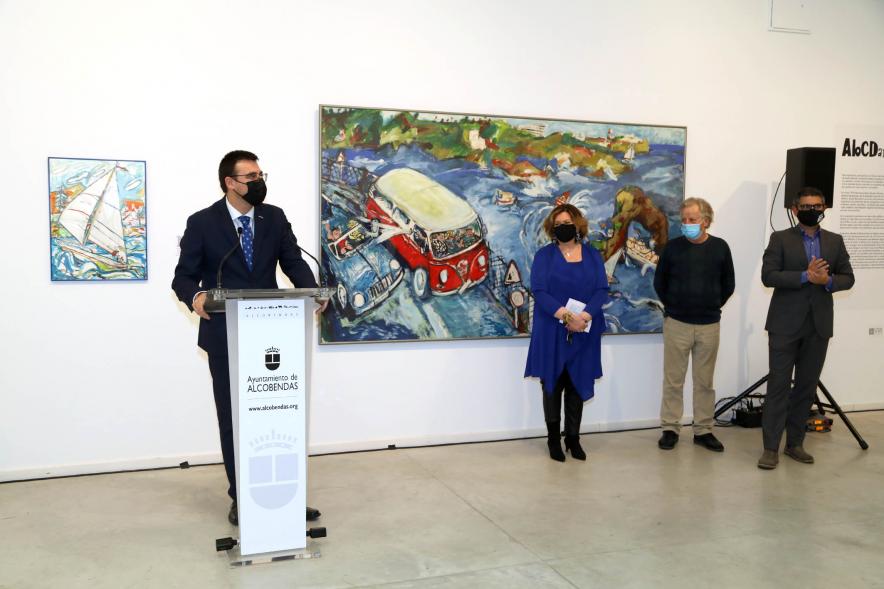 Inauguración Exposición "ABCDario" de Javier Mariscal  - Imagen de un  momento de la intervención del vicealcalde Miguel Ángel Arranz.