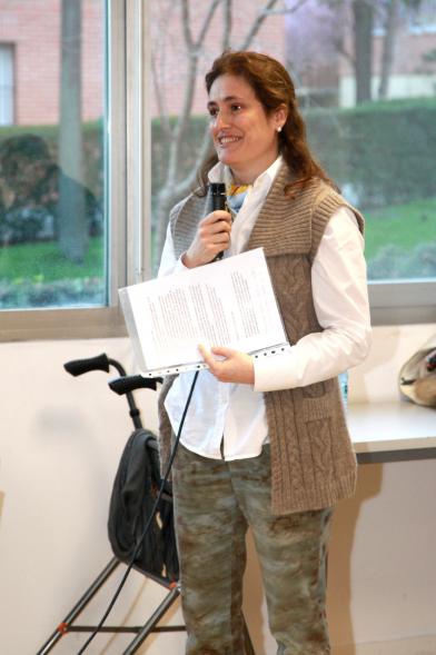 Expo y Charla Historias que Cambian la Historia de la Fundación Mary Ward - Una ponente.