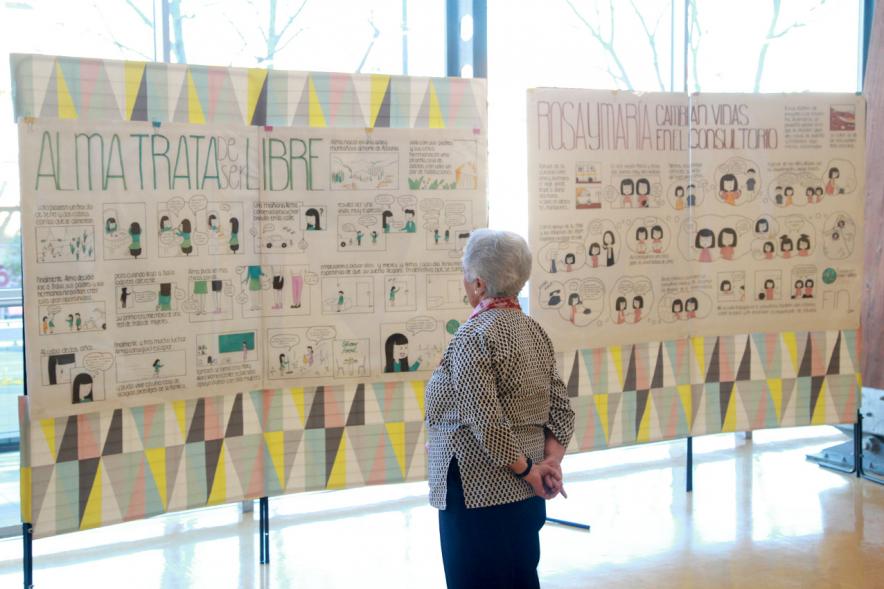 Expo y Charla Historias que Cambian la Historia de la Fundación Mary Ward -  Exposición sobre la charla.