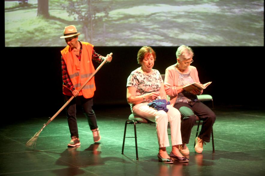 Semana del Mayor 2017 - Inauguración XXª Semana de las Personas Mayores - Imagen de personas en el escenario.