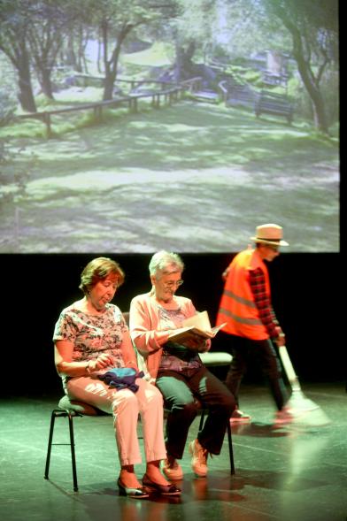 Semana del Mayor 2017 - Inauguración XXª Semana de las Personas Mayores - Imagen de personas en el escenario.