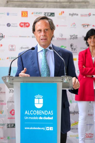 Media StartUps Alcobendas - Imagen del discurso del alcalde.