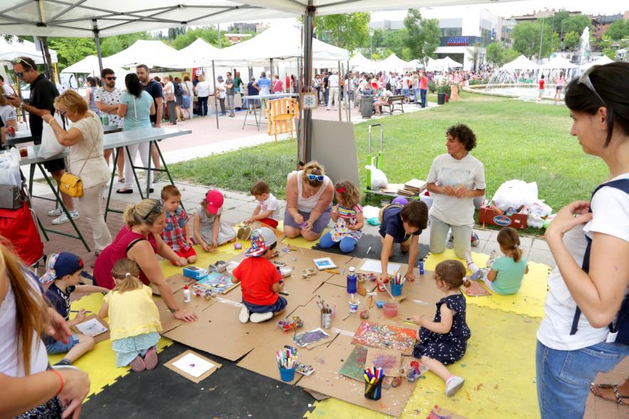 Espacio de pintura para niños. 