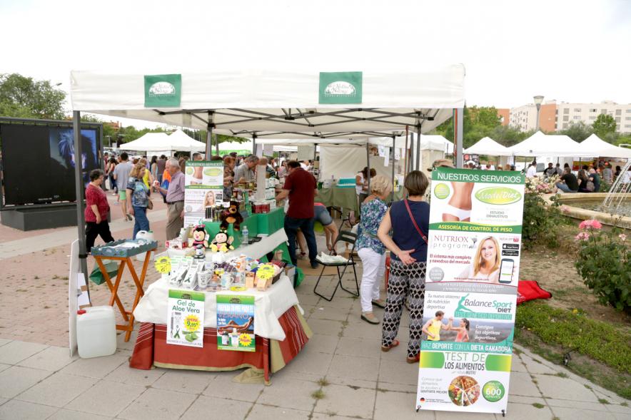 Puesto de Aloe Vera, productos locales. 