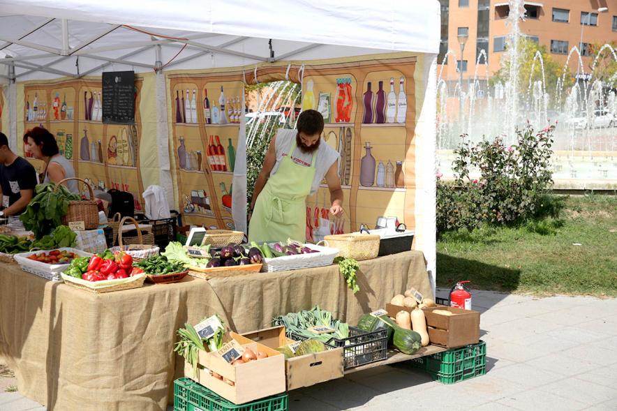 Puesto de hortalizas. Mercado Agroecológico -2019
