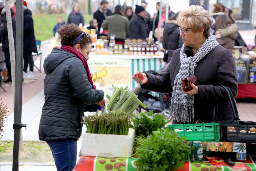 Puesto de hortalizas. Mercado Agroecológico -2018