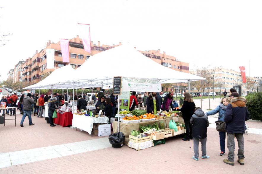 Vista general del Mercado Agroecológico.
