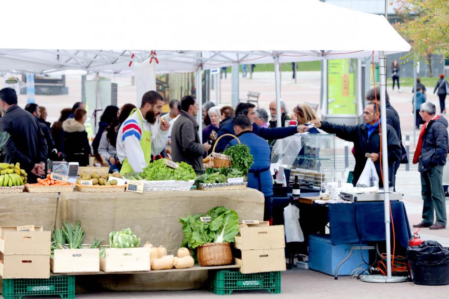 Puesto de hortalizas. Mercado Agroecológico - 2019
