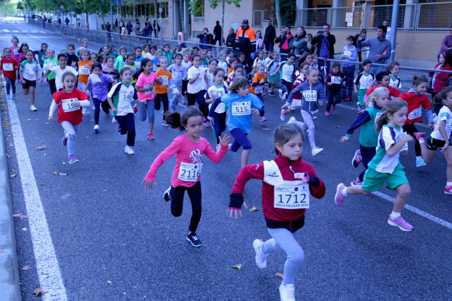 Milla Escolar 2018 -  Imagen de los corredores infantiles.