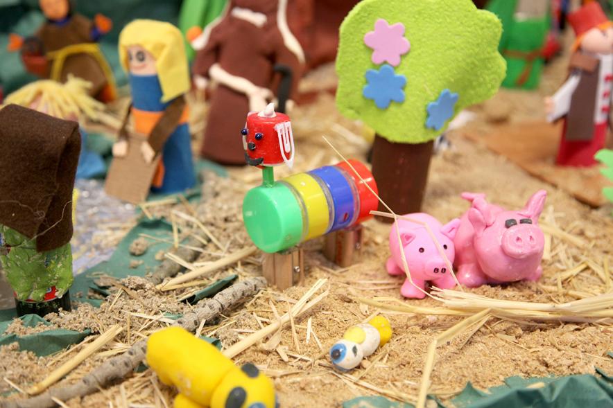 Figuritas en el belén