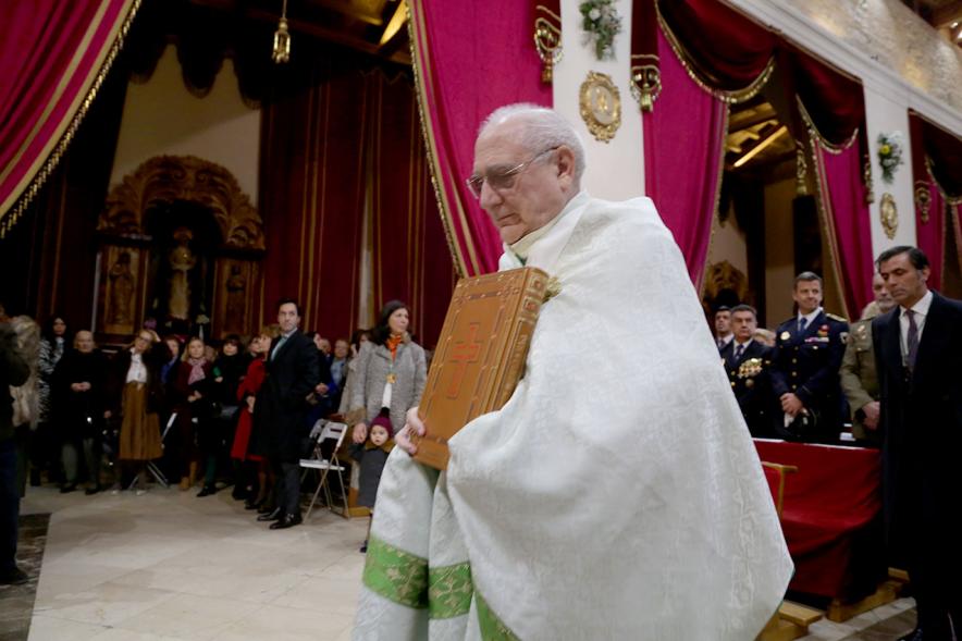 Fiestas Virgen de la Paz 2019 - Misa Mayor de la Paz - Imagen de un momento de la misa Mayor de la Paz que se celebra en la iglesia de San Pedro Apóstol.