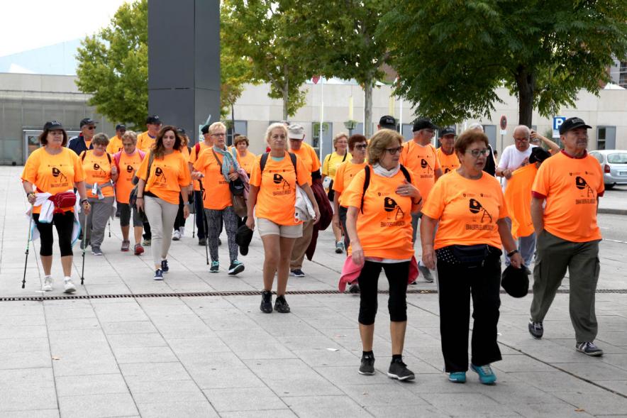 Semana de la Movilidad - Itinerario Saludable de Mayores -  Imagen de un grupo de mayores recorriendo la ciudad.