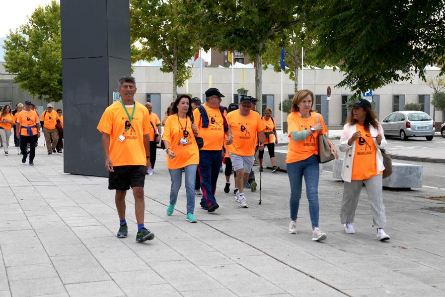 Semana de la Movilidad - Itinerario Saludable de Mayores - Imagen  de la delegada de salud, Ofelia Culebradas,  participando en el itinerario.