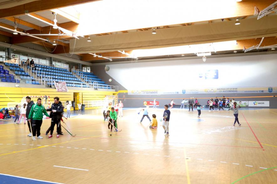 Día Multideportivo por la Integración y la Conciliación -  Panorámica del pabellón deportivo.