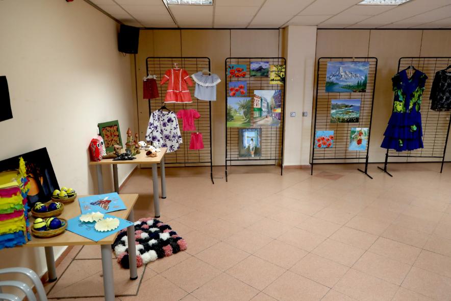 Exposición Semana Cultural Región de Murcia - Imagen de algunas de las obras expuestas.