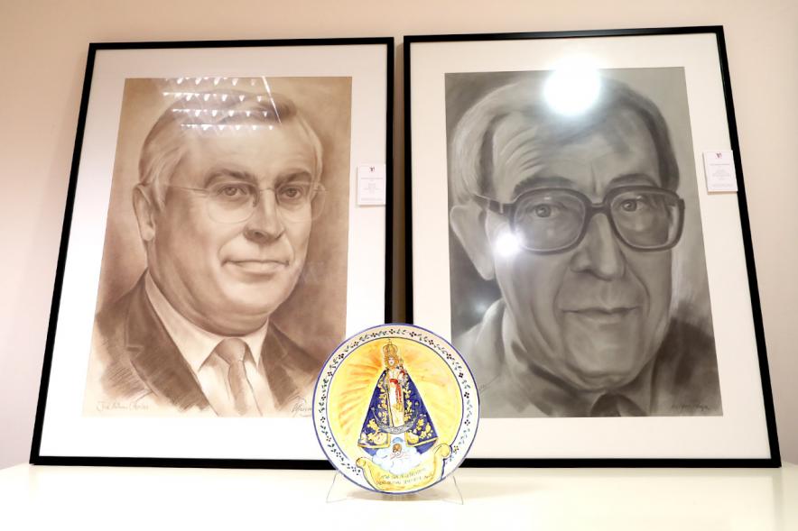 Exposición Semana Cultural Región de Murcia - Imagen de algunas de las obras expuestas, en este caso unos retratos.