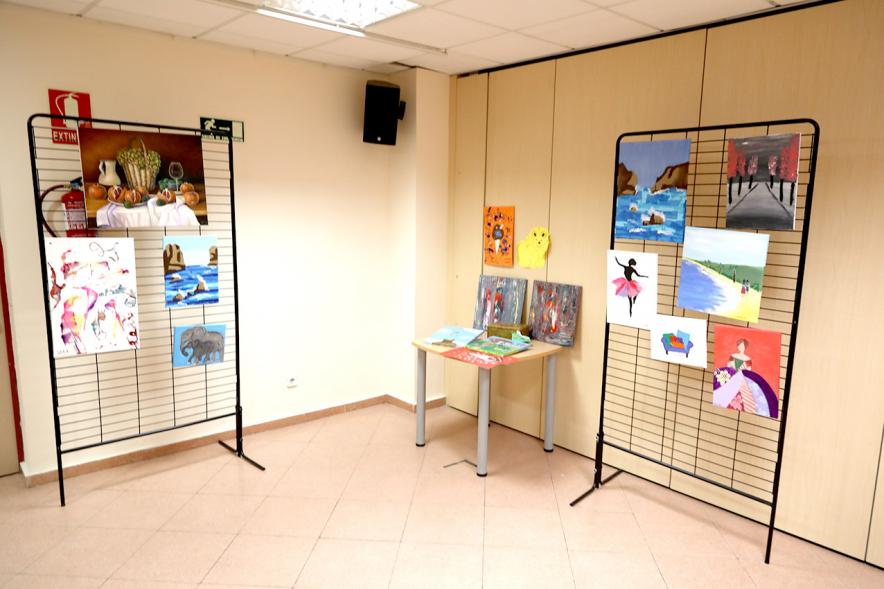 Exposición Semana Cultural Región de Murcia - Imagen de algunas de las obras expuestas.
