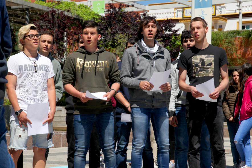 Musiqueando 2017 en la Plaza Mayor - Los jóvenes  y su discurso.